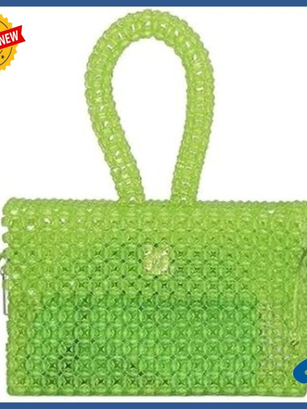 Handmade Acrylic Bead Evening Clutch Shoulder Bag for Women